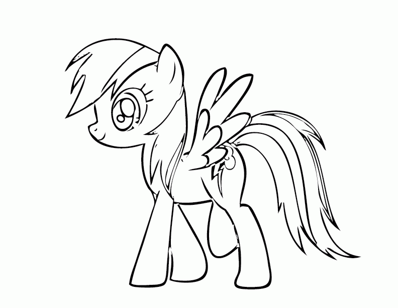 Plansa de colorat cu My Little Pony 56 68